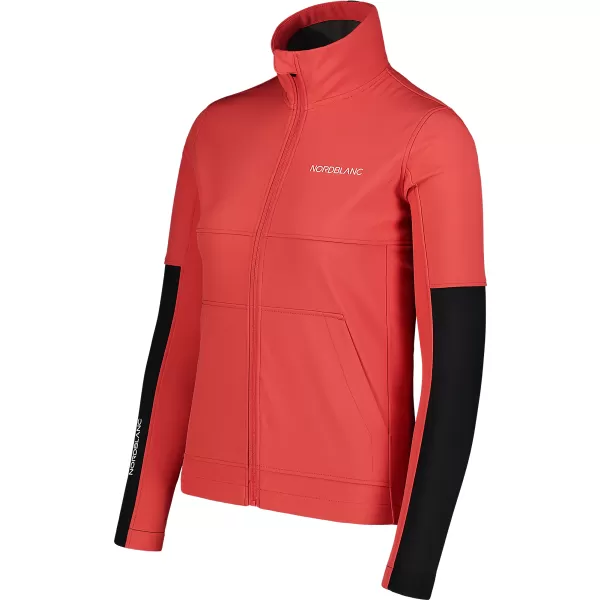  Jachetă softshell pentru femei NORDBLANC FJORD NBSSL7657 CORAL ROȘU 