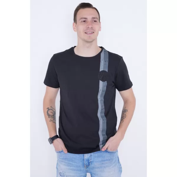  Tricou pentru bărbați KIXMI PABLO NEGRU 