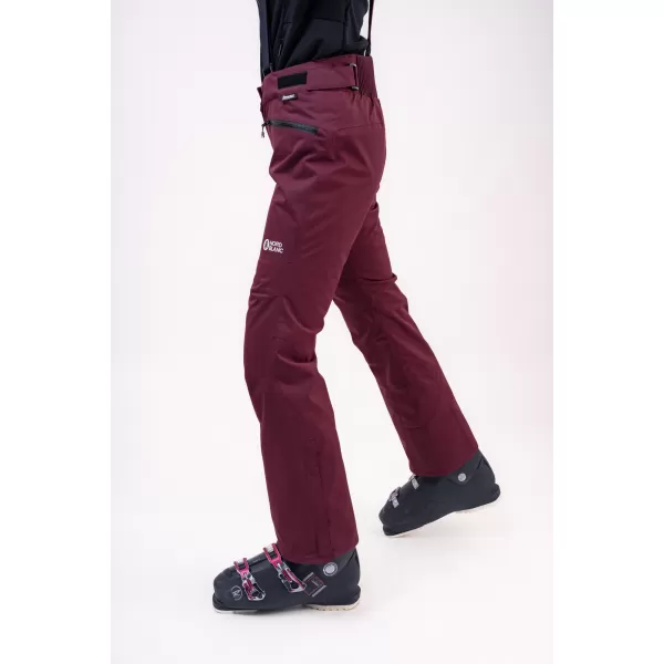  Pantaloni de schi pentru femei NORDBLANC SNOWBALL NBWP7769 BURGUNDIA 