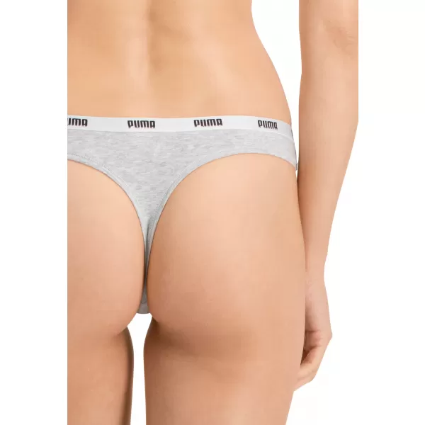  Chiloți de damă PUMA STRING 3P PACK 90759001 ALB/GRI/NEGRU 