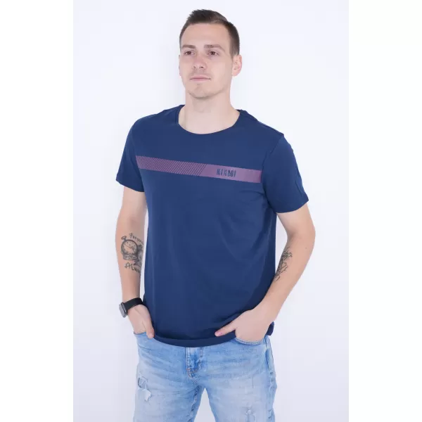  Tricou pentru bărbați KIXMI PARKER ALBASTRU INCHIS 