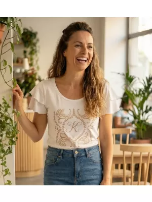 Tricou pentru femei KIXMI PAMMI ALB