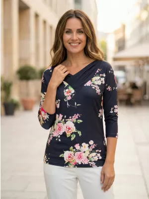 Tricou pentru femei KIXMI PALA ALBASTRU INCHIS