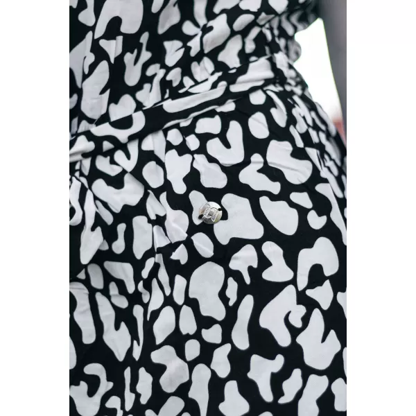  Rochie KIXMI PARISA ALB NEGRU 