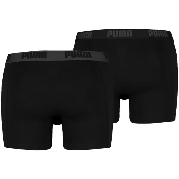  Boxeri pentru bărbați PUMA BASIC BOXER 2P 88886958 NEGRU/NEGRU 