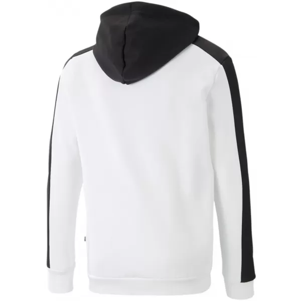  Hanorac pentru bărbați PUMA ESS BLOCK X TAPE HOODIE FL 673342-01 NEGRU/ALB 