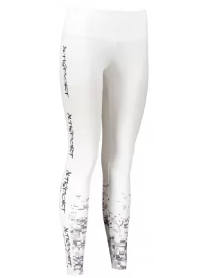 Jambiere lungi premium de damă ALTISPORT SWE/ALW02S04 ALB GRI
