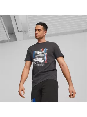 Tricou pentru bărbați PUMA BMW MMS CAR GRAPHIC TEE 538140-01 NEGRU