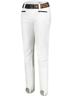 Pantaloni de schi softshell pentru femei NORDBLANC FULLCOVER NBWPL7729 ALB