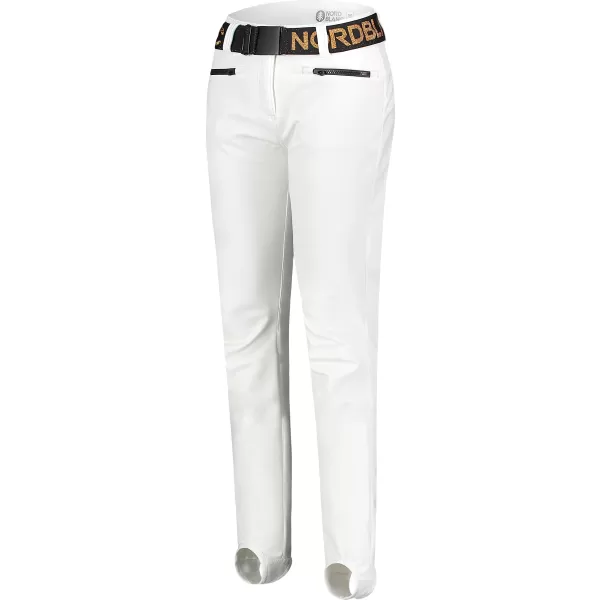  Pantaloni de schi softshell pentru femei NORDBLANC FULLCOVER NBWPL7729 ALB 
