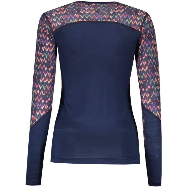  Tricou termic pentru femei SENSOR MERINO IMPRESS 22200031 DEEP BLUE/ORIGAMI 
