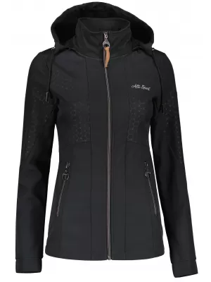 Jachetă softshell pentru femei ALTISPORT ALLISON NEGRU