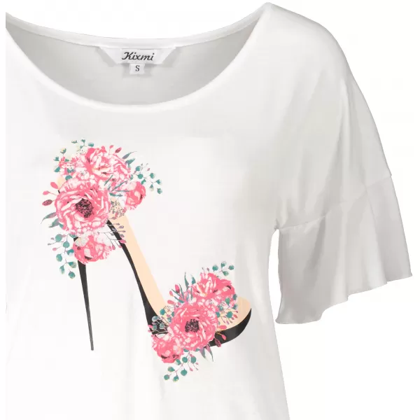  Tricou pentru femei KIXMI PALIMA ALB 