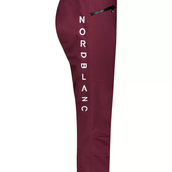  Pantaloni de schi pentru bărbați NORDBLANC SLALOM NBWP7766 BURGUNDIA 