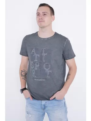 Tricou pentru bărbați ALTISPORT ARIEN GRI INCHIS