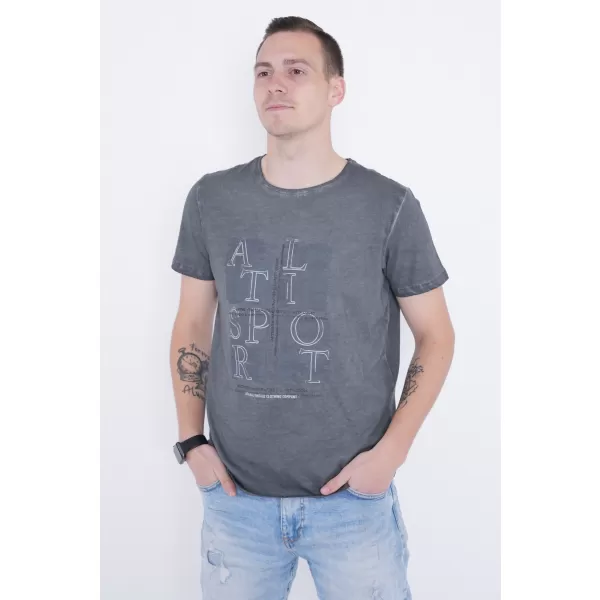  Tricou pentru bărbați ALTISPORT ARIEN GRI INCHIS 