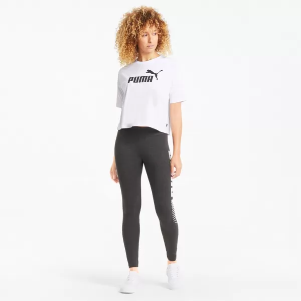  Crop top de damă PUMA ESS CROPPED LOGO TEE 586866-02 ALB 