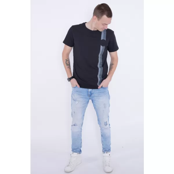  Tricou pentru bărbați KIXMI PABLO NEGRU 