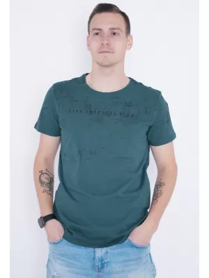 Tricou pentru bărbați KIXMI PEPPE VERDE INCHIS