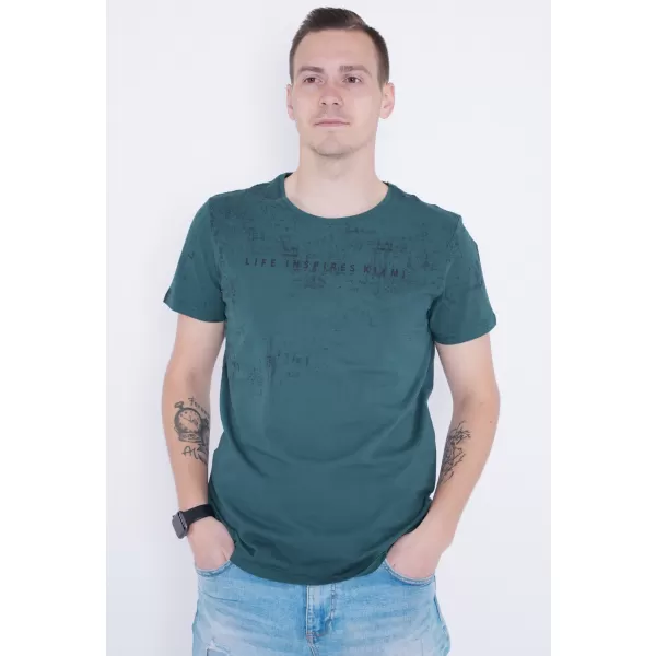  Tricou pentru bărbați KIXMI PEPPE VERDE INCHIS 