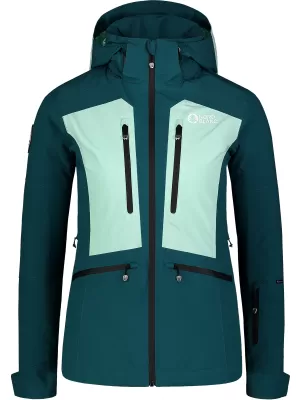 Jachetă de schi pentru femei NORDBLANC SNOW-SQUALL NBWJL7753 VERDE ÎNCHIS