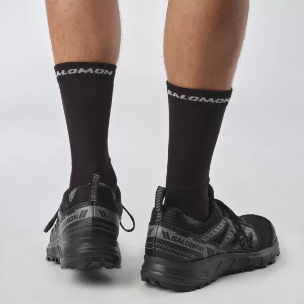  Pantofi pentru bărbați SALOMON WANDER L47152500 NEGRU/PELTRU/GRI ÎNGHEȚ 