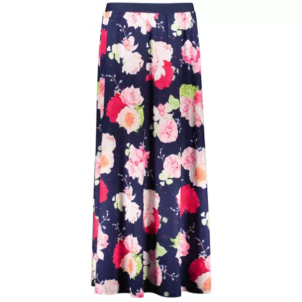  Fusta de dama KIXMI PEONY ALBASTRU INCHIS 
