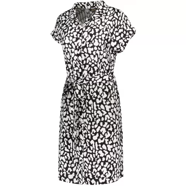  Rochie KIXMI PARISA ALB NEGRU 