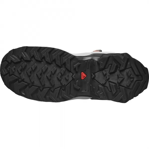  Pantofi pentru copii SALOMON X RAISE MID GORE-TEX L47071500 CENUŞĂ DE TRANDAFIRI/BEJ PIERSIC/TRANDAFIR DE CEAI 