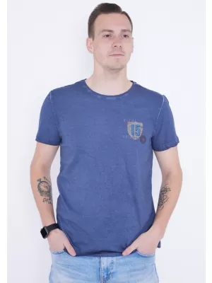 Tricou pentru bărbați KIXMI PHIL ALBASTRU INCHIS