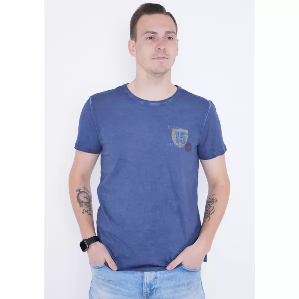  Tricou pentru bărbați KIXMI PHIL ALBASTRU INCHIS 