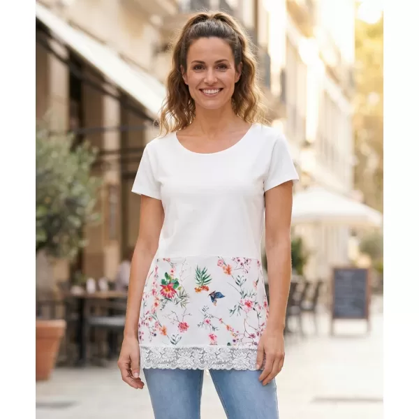  Tricou pentru femei KIXMI PATTIE ALB 