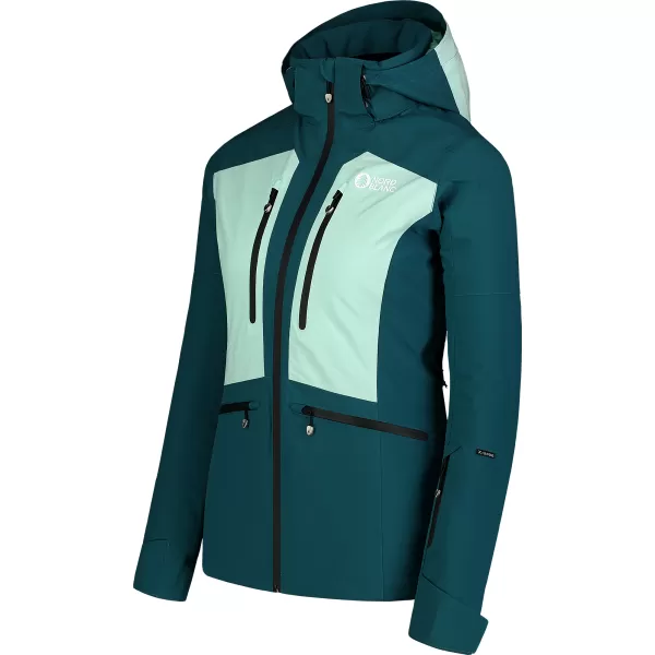  Jachetă de schi pentru femei NORDBLANC SNOW-SQUALL NBWJL7753 VERDE ÎNCHIS 