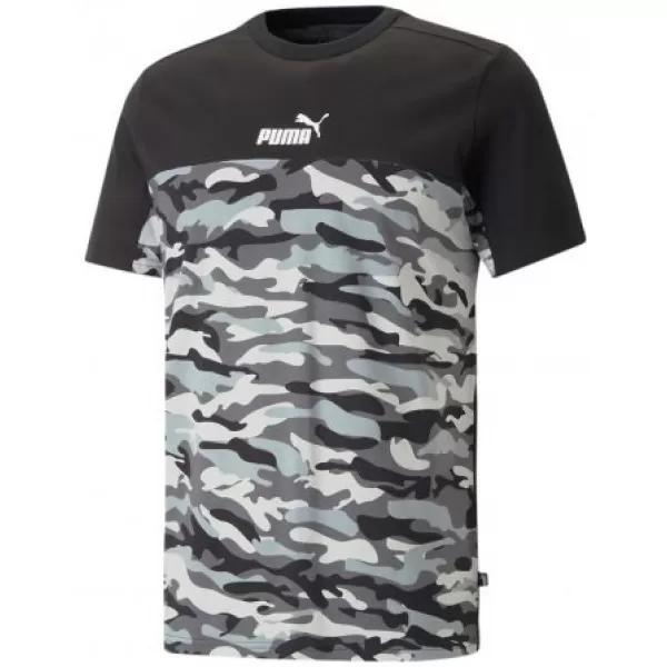  Tricou pentru bărbați PUMA ESS BLOCK CAMO TEE 673335-01 NEGRU 