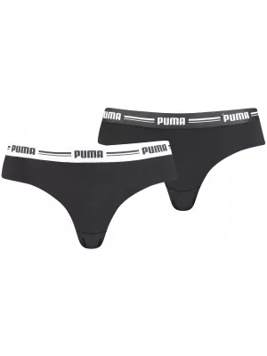 Chiloți de damă PUMA WOMEN BRAZILIAN 2P PACK 90785603 NEGRU