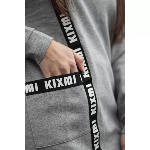  Hanorac de dama KIXMI PAIGE EVIDENȚIERI GRI DESCHIS 