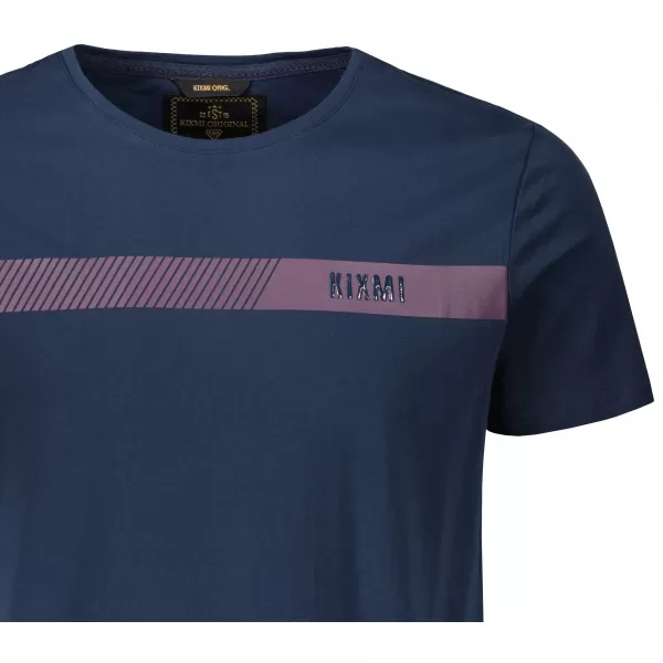  Tricou pentru bărbați KIXMI PARKER ALBASTRU INCHIS 
