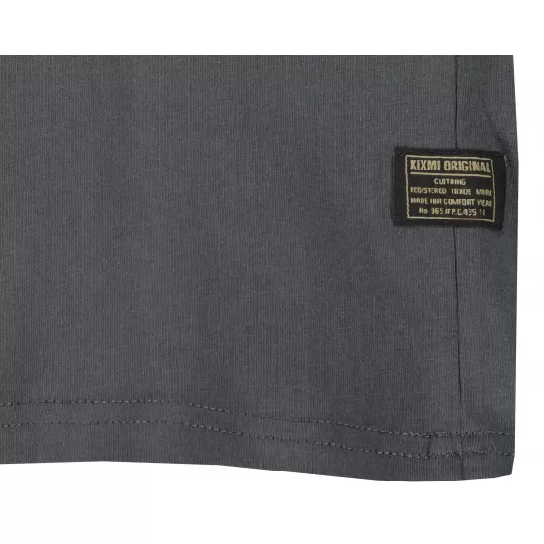  Tricou pentru bărbați KIXMI PEPPE GRI INCHIS 
