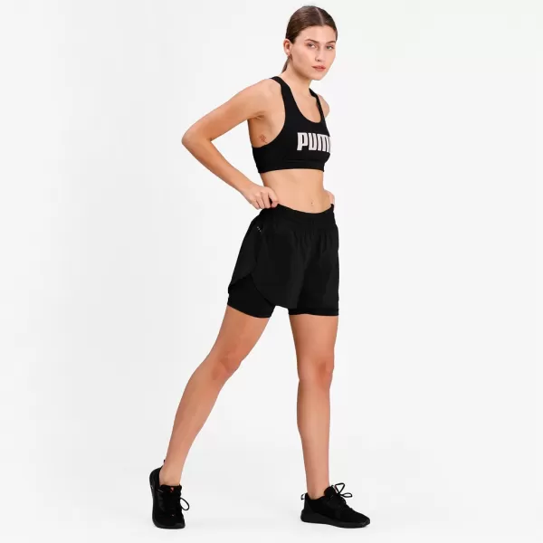  Sutien de damă PUMA MID IMPACT 4KEEPS GRAPHIC BRA PM 520306-91 NEGRU 