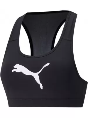 Sutien de damă PUMA MID IMPACT 4KEEPS GRAPHIC BRA PM 520306-90 NEGRU