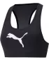 Sutien de damă PUMA MID IMPACT 4KEEPS GRAPHIC BRA PM 520306-90 NEGRU