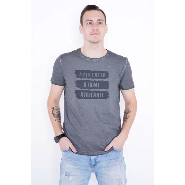  Tricou pentru bărbați KIXMI PAUL GRI INCHIS 