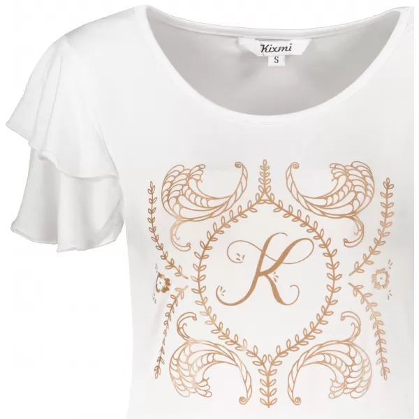  Tricou pentru femei KIXMI PAMMI ALB 