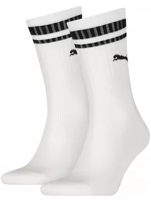 Șosete PUMA CREW HERITAGE STRIPE 2P UNISEX 90794402 ALB