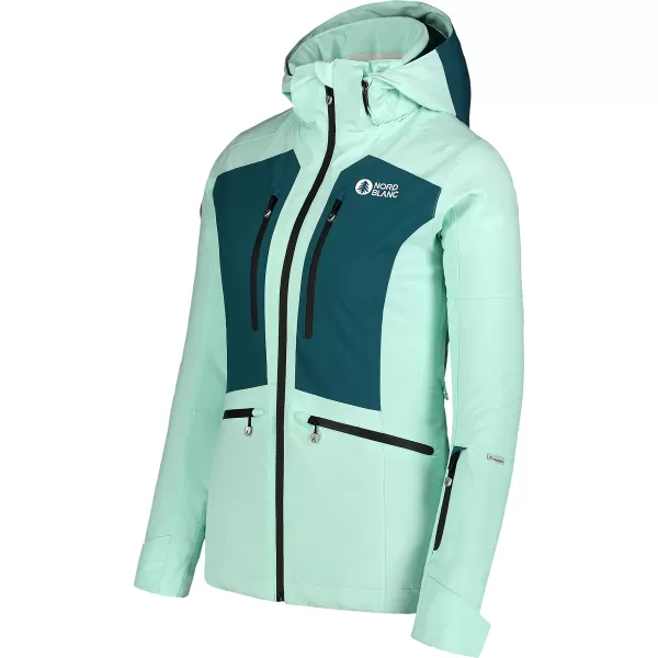  Jachetă de schi pentru femei NORDBLANC SNOW-SQUALL NBWJL7753 VERDE 