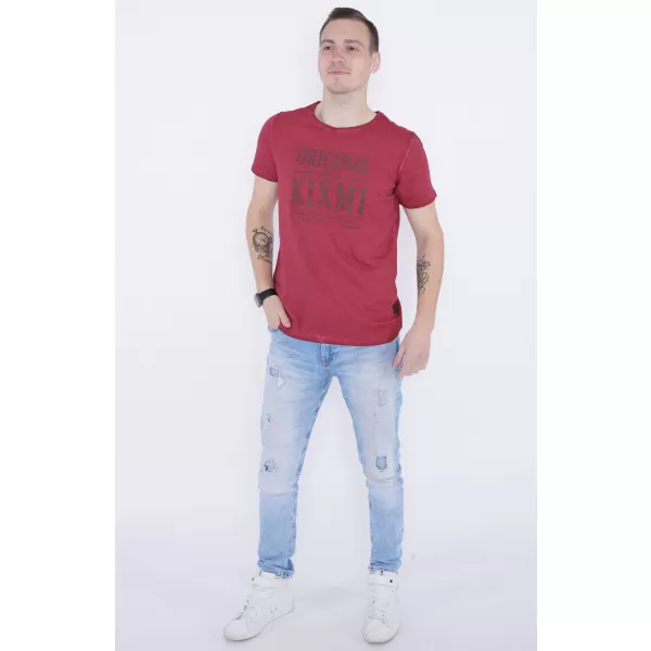  Tricou pentru bărbați KIXMI PELTON BURGUNDIA 