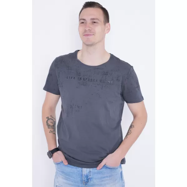  Tricou pentru bărbați KIXMI PEPPE GRI INCHIS 