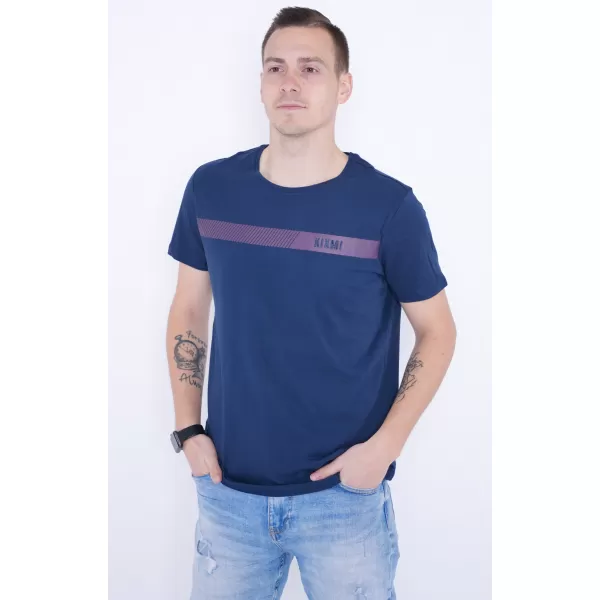  Tricou pentru bărbați KIXMI PARKER ALBASTRU INCHIS 