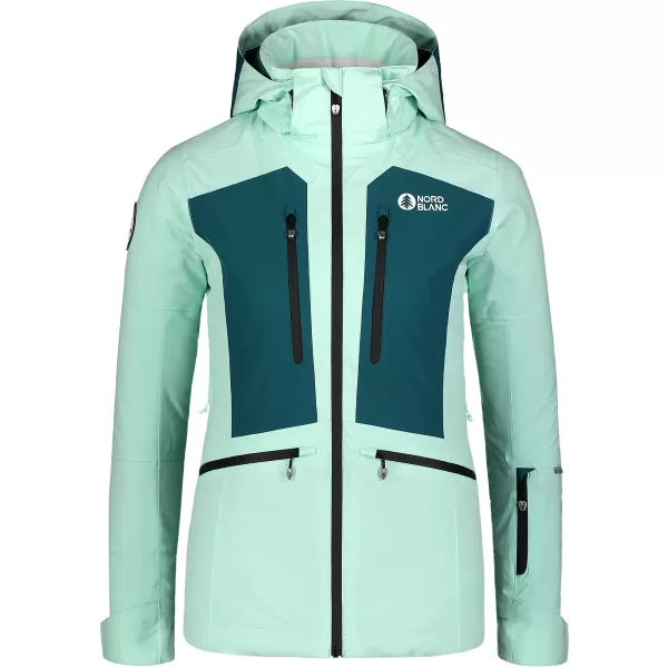  Jachetă de schi pentru femei NORDBLANC SNOW-SQUALL NBWJL7753 VERDE 