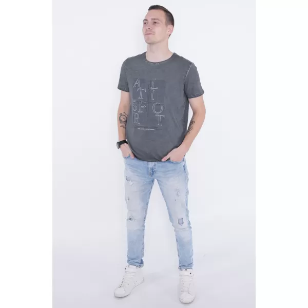 Tricou pentru bărbați ALTISPORT ARIEN GRI INCHIS 